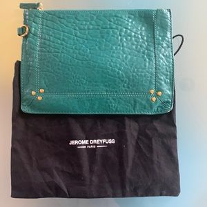 Jerome Dreyfuss green pouch / clutch